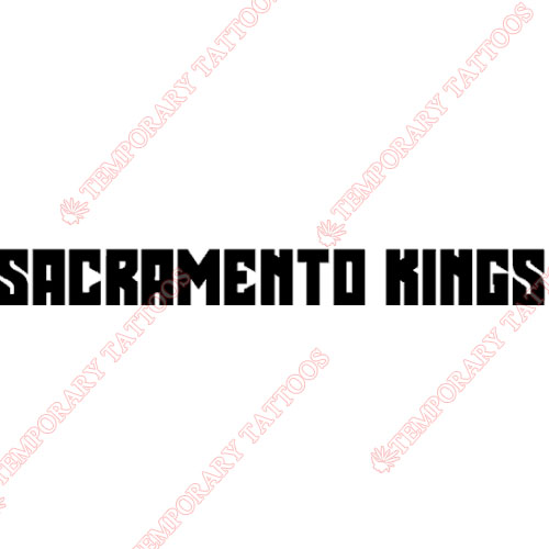 Sacramento Kings Customize Temporary Tattoos Stickers NO.1183